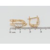 Серьги Xuping Позолота 18K английский замок Узор с цирконием фото №2
