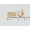Сережки Xuping Позолота 18K англійський замок Візерунок з доріжками цирконію фото №2 Сережки Xuping Позолота 18K англійський замок Візерунок з доріжками цирконію фото №2