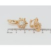Серьги Xuping Позолота 18K английский замок Цветочки с цирконием фото №2 Серьги Xuping Позолота 18K английский замок Цветочки с цирконием фото №2
