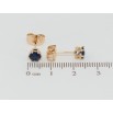 Серьги Xuping Позолота 18K пусеты Синий фианит в 6-ти крапановой оправе ø 5мм фото №2 Серьги Xuping Позолота 18K пусеты Синий фианит в 6-ти крапановой оправе ø 5мм фото №2