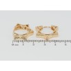 Серьги Xuping Позолота 18K колечки Фигурные фото №2 Серьги Xuping Позолота 18K колечки Фигурные фото №2