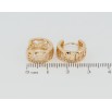 Серьги Xuping Позолота 18K колечки Декоративный резной орнамент фото №2 Серьги Xuping Позолота 18K колечки Декоративный резной орнамент фото №2