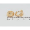 Серьги Xuping Позолота 18K колечки Комбинированный Узор с Вырезами Греческий Орнамент фото №2 Серьги Xuping Позолота 18K колечки Комбинированный Узор с Вырезами Греческий Орнамент фото №2