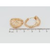 Серьги Xuping Позолота 18K колечки Орнамент петельками с напылением фото №2 Серьги Xuping Позолота 18K колечки Орнамент петельками с напылением фото №2