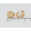Серьги Xuping Позолота 18K колечки Декоративный резной орнамент фото №2 Серьги Xuping Позолота 18K колечки Декоративный резной орнамент фото №2