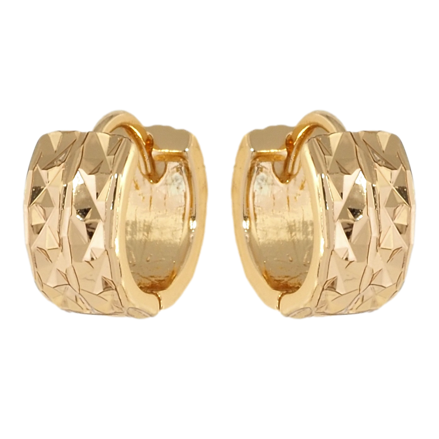 Сережки Xuping Позолота 18K колечка Декоративний орнамент фото №1 Сережки Xuping Позолота 18K колечка Декоративний орнамент фото №1