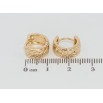 Сережки Xuping Позолота 18K колечка Декоративний орнамент фото №2 Сережки Xuping Позолота 18K колечка Декоративний орнамент фото №2