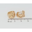 Серьги Xuping Позолота 18K колечки Декоративный орнамент с цирконием фото №2 Серьги Xuping Позолота 18K колечки Декоративный орнамент с цирконием фото №2