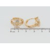 Серьги Xuping Позолота 18K колечки Лучистость фото №2 Серьги Xuping Позолота 18K колечки Лучистость фото №2