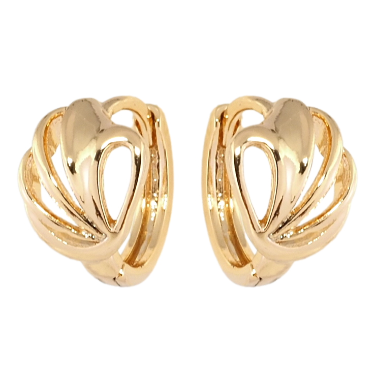 Сережки Xuping Позолота 18K колечка Витонченість фото №20 Сережки Xuping Позолота 18K колечка Витонченість фото №20