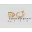 Сережки Xuping Позолота 18K колечка Витонченість фото №2 Сережки Xuping Позолота 18K колечка Витонченість фото №2