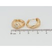 Серьги Xuping Позолота 18K колечки Декоративный орнамент бабочки фото №2 Серьги Xuping Позолота 18K колечки Декоративный орнамент бабочки фото №2