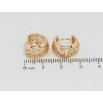 Серьги Xuping Позолота 18K колечки Резной ажурный орнамент фото №2