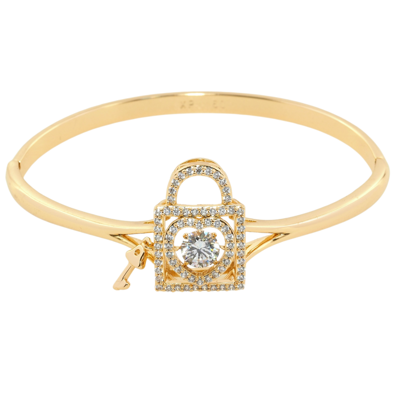 Браслет Xuping Позолота 18K Замочок ø 6см фото №5 Браслет Xuping Позолота 18K Замочок ø 6см фото №5