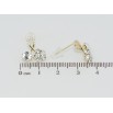 Сережки Xuping QQMM Позолота 14K пусети Петелі з кристалами фото №2