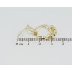Сережки Xuping QQMM Позолота 14K пусети Декоративні колечка з цирконієм фото №2 Сережки Xuping QQMM Позолота 14K пусети Декоративні колечка з цирконієм фото №2
