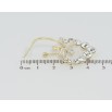 Сережки Xuping QQMM Позолота 14K пусети Дуги з кристальними квіточками та сердечками фото №2