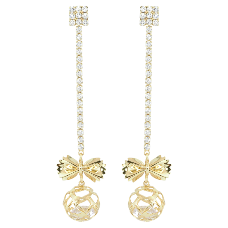 Серьги УЦЕНКА Xuping QQMM Позолота 14K пусеты Декоративные подвески Есть матовые камни фото №1
