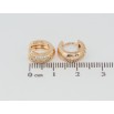 Серьги Xuping M&L Цвет 18K колечки Инкрустация цирконием фото №2 Серьги Xuping M&L Цвет 18K колечки Инкрустация цирконием фото №2