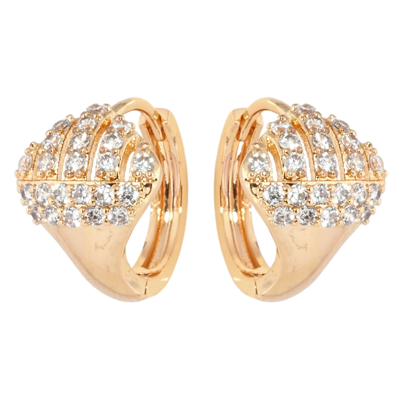 Сережки Xuping M&L Колір 18K колечка Інкрустація цирконієм фото №20 Сережки Xuping M&L Колір 18K колечка Інкрустація цирконієм фото №20