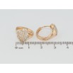 Серьги Xuping M&L Цвет 18K колечки Инкрустация цирконием фото №2 Серьги Xuping M&L Цвет 18K колечки Инкрустация цирконием фото №2
