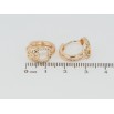 Серьги Xuping M&L Цвет 18K колечки Декоративный узор с цирконием фото №2 Серьги Xuping M&L Цвет 18K колечки Декоративный узор с цирконием фото №2