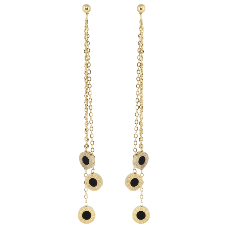 Серьги Xuping TTM Stainless Steel цвет 14K пусеты Декоративные подвески циферблат фото №23 Серьги Xuping TTM Stainless Steel цвет 14K пусеты Декоративные подвески циферблат фото №23