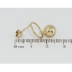 Серьги Xuping TTM Stainless Steel цвет 14K пусеты Подвески колечки с шариками фото №2 Серьги Xuping TTM Stainless Steel цвет 14K пусеты Подвески колечки с шариками фото №2