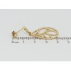 Серьги Xuping TTM Stainless Steel цвет 14K пусеты Подвески капельки с резным узором фото №2