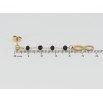 Серьги Xuping TTM Stainless Steel цвет 14K пусеты Подвески бесконечность с черными бусинами фото №2 Серьги Xuping TTM Stainless Steel цвет 14K пусеты Подвески бесконечность с черными бусинами фото №2