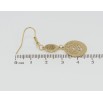 Серьги Xuping TTM Stainless Steel цвет 14K французский замок Резные подвески фото №2 Серьги Xuping TTM Stainless Steel цвет 14K французский замок Резные подвески фото №2