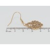 Серьги Xuping TTM Stainless Steel цвет 18K французский замок Ажурные подвески фото №2 Серьги Xuping TTM Stainless Steel цвет 18K французский замок Ажурные подвески фото №2