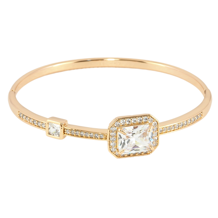 Браслет Xuping Позолота 18K Фіаніти на доріжці цирконію ø 5.7см фото №1 Браслет Xuping Позолота 18K Фіаніти на доріжці цирконію ø 5.7см фото №1