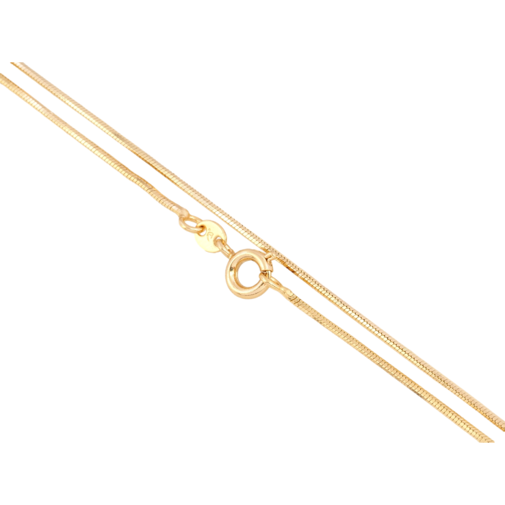 Цепочка Xuping Позолота 18K Плетение Ювелирный шнур 6-ти гранный длина 50см х 1мм фото №14