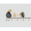 Серьги Xuping Позолота 18K пусеты Черный кристалл капля фото №2 Серьги Xuping Позолота 18K пусеты Черный кристалл капля фото №2