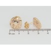 Серьги Xuping Позолота 18K пусеты Четыре розовых кристалла в резной круглой накладке ø 13мм фото №2 Серьги Xuping Позолота 18K пусеты Четыре розовых кристалла в резной круглой накладке ø 13мм фото №2