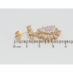 Серьги Xuping Позолота 18K пусеты Кристалл в лучистом обрамлении циркония на цветочке фото №2 Серьги Xuping Позолота 18K пусеты Кристалл в лучистом обрамлении циркония на цветочке фото №2