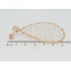 Серьги Xuping Позолота 18K пусеты Капли с прозрачными бусинами фото №3