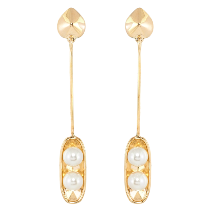 Серьги Xuping Позолота 18K пусеты Жемчужные горошины фото №17 Серьги Xuping Позолота 18K пусеты Жемчужные горошины фото №17