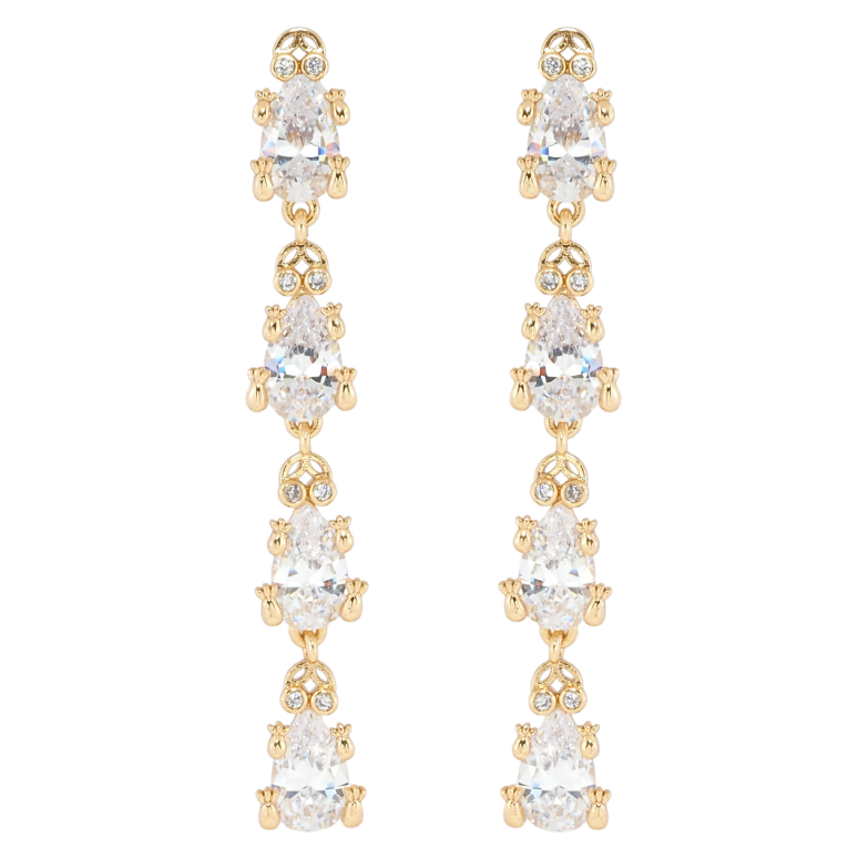 Серьги Xuping Позолота 18K пусеты Кристальные лягушки фото №1