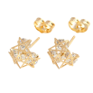 Серьги Xuping Позолота 18K пусеты Звездное мерцание 2 в 1 фото №3 Серьги Xuping Позолота 18K пусеты Звездное мерцание 2 в 1 фото №3