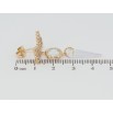 Серьги Xuping Позолота 18K пусеты Бантики с цирконием фото №2