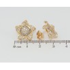 Серьги Xuping Позолота 18K пусеты Декоративный цветок с инкрустацией цирконием фото №2 Серьги Xuping Позолота 18K пусеты Декоративный цветок с инкрустацией цирконием фото №2