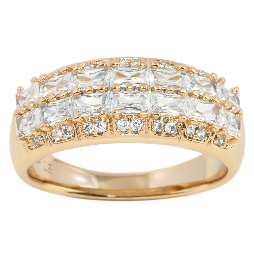 Кольцо Xuping Позолота 18K Инкрустация цирконием фото №1 Кольцо Xuping Позолота 18K Инкрустация цирконием фото №1
