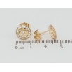 Серьги Xuping Позолота 18K пусеты Пуговки с цирконием ø 10мм фото №2 Серьги Xuping Позолота 18K пусеты Пуговки с цирконием ø 10мм фото №2