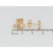 Серьги Xuping Позолота 18K пусеты Фантазийный орнамент с цирконием фото №2