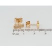 Сережки дитячі Xuping Позолота 18K пусети Чоловічки з цирконієм фото №2 Сережки дитячі Xuping Позолота 18K пусети Чоловічки з цирконієм фото №2