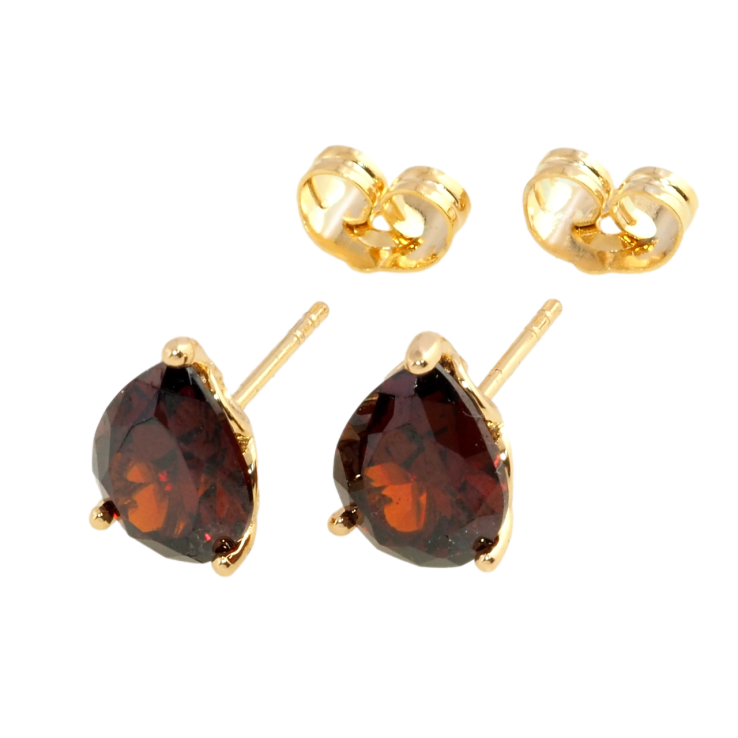 Серьги Xuping Позолота 18K пусеты Красные кристальные капли в ажурной оправе фото №24 Серьги Xuping Позолота 18K пусеты Красные кристальные капли в ажурной оправе фото №24