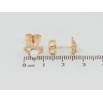 Серьги Xuping Позолота 18K пусеты Глазки с жемчугом и цирконием фото №2