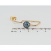 Серьги Xuping Позолота 18K пусеты Авангард с черными жемчужинами ø 8мм фото №2